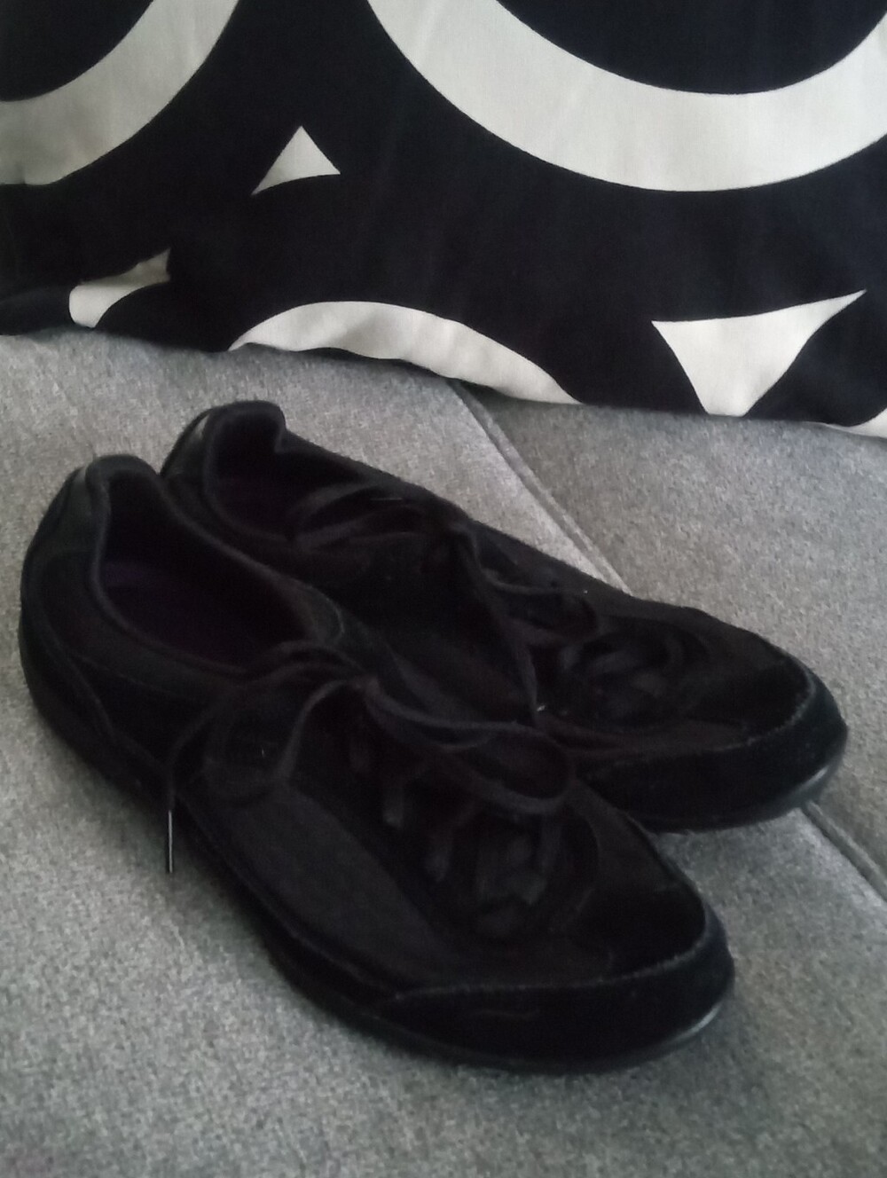 Reebok Black Casual Lace-Up Shoes 8.5